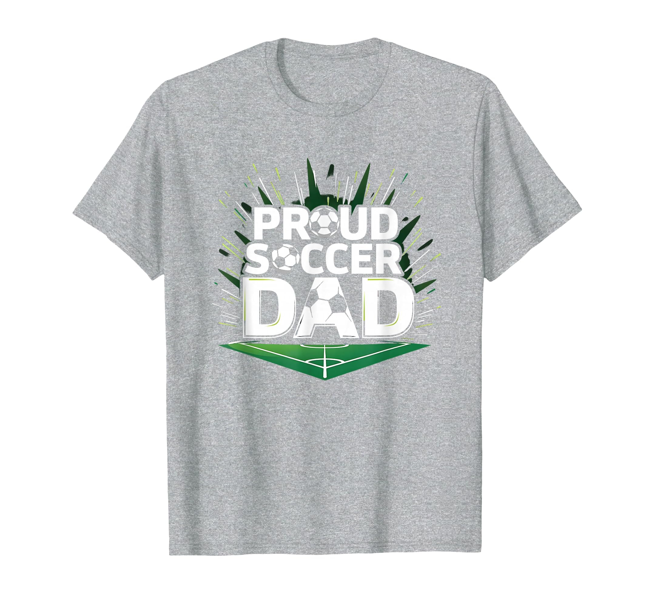 Proud Soccer Dad Cheering Sideline T-Shirt - Trendy Graphic for Adults