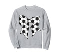 Coquette Soccer Bow Sports Sweatshirt - Casual Everyday Wear for Adults