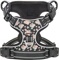 Timos Dog Harness, No-Pull Pet Harness with 2 Leash Clips, Adjustable Soft Padded Dog Vest, Reflective Outdoor Pet Oxford Vest with Easy Control Handle