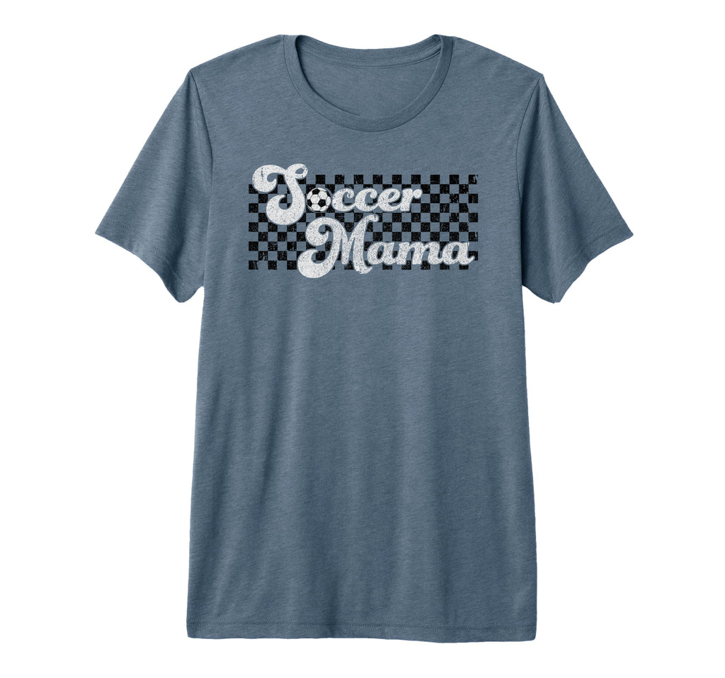 Soccer Mama Soccer Mom Checkered T-Shirt - Streetwear Style Men Women
