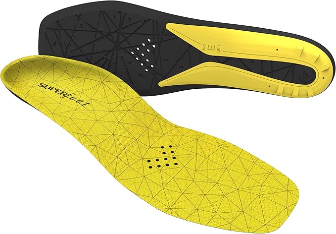 Superfeet Hockey Cushion Insoles - Foam Shoe Inserts for Skates - Professional Grade - Skate Size 9-10