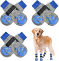BEAUTYZOO Anti-Slip Dog Socks,Dog Shoes for Hot/Cold Pavement,Paw Protectors with Grips 3 Pairs for Puppy Small Medium Large Senior Old Dogs,Dog Socks to Prevent Licking and Hardwood Floor Protection