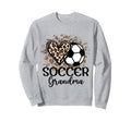 Soccer Grandma Funny Leopard Sweatshirt - Casual Everyday Wear Unisex