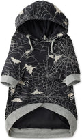 Rocky – The Orginal Lightweight Hooded TEE 100% Organic Cotton Dog Hoodie Pet Coat Sweater for Small, Medium, Large Dogs, Batty Black, XX-Small