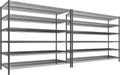 REIBII 83"H Storage Shelves 3840LBS Metal Shelving Unit Garage Shelving Heavy Duty 6 Tier Commercial Adjustable Wire Shelving for Storage Rack for Pantry, Garage, Kitchen, 83"H x 55.5"W x 18"D, 2PCS