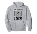 Just Try Your Luck Goalkeeper Ice Hockey Hoodie - Graphic Print Men Women