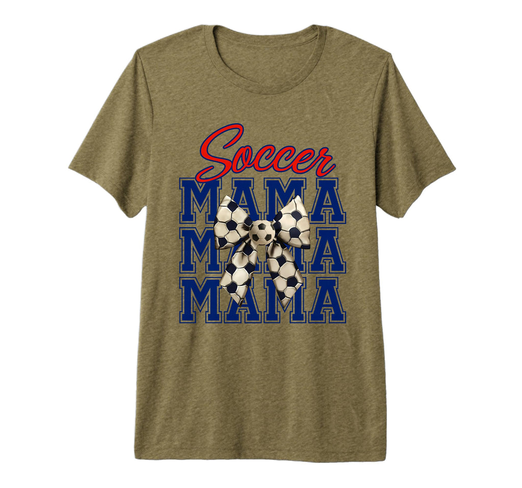 Soccer Mama Coquette Bow Aesthetic T-Shirt - Casual Everyday Wear Unisex
