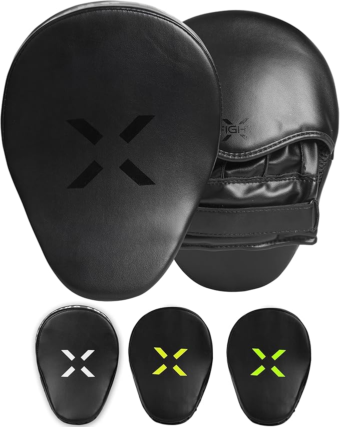 Punching Mitts for Boxing Leather Curved Punch Mitts Men & Women MMA Training Equipment Muay Thai Sparring Training Mitts MMA Hitting Pads Available Multiple Colors