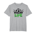 Soccer Is Life Passionate Fan Sports Mens T-Shirt - Unique Graphic Unisex