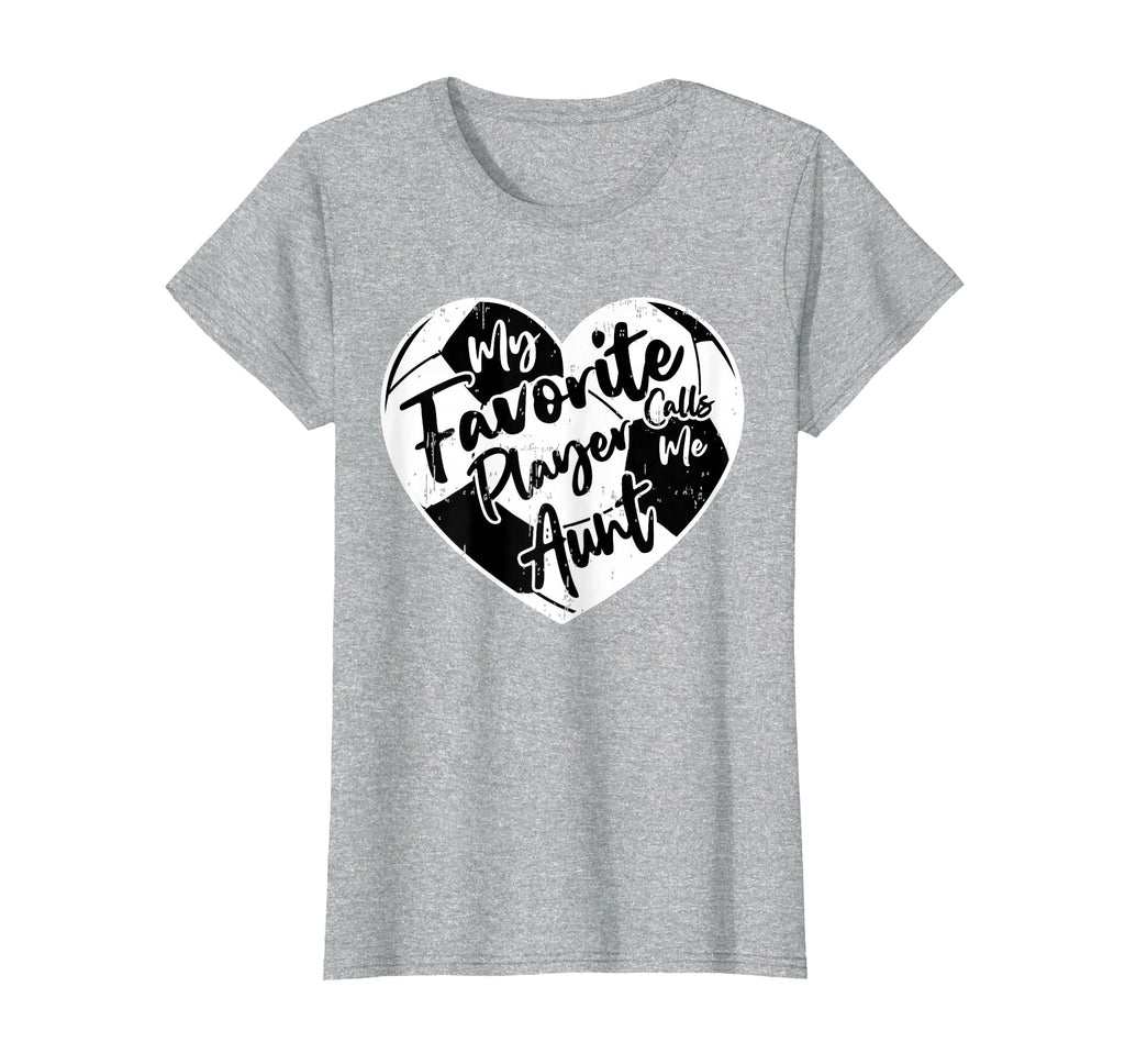 Funny My Favorite Player Calls Me Aunt T-Shirt - Unique Graphic for Adults