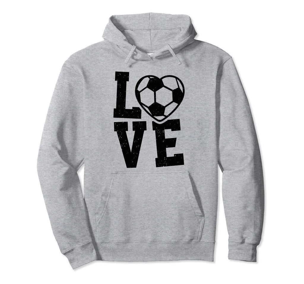 Love Heart Soccer Team Sport Fans Player Hoodie - Streetwear Style Unisex