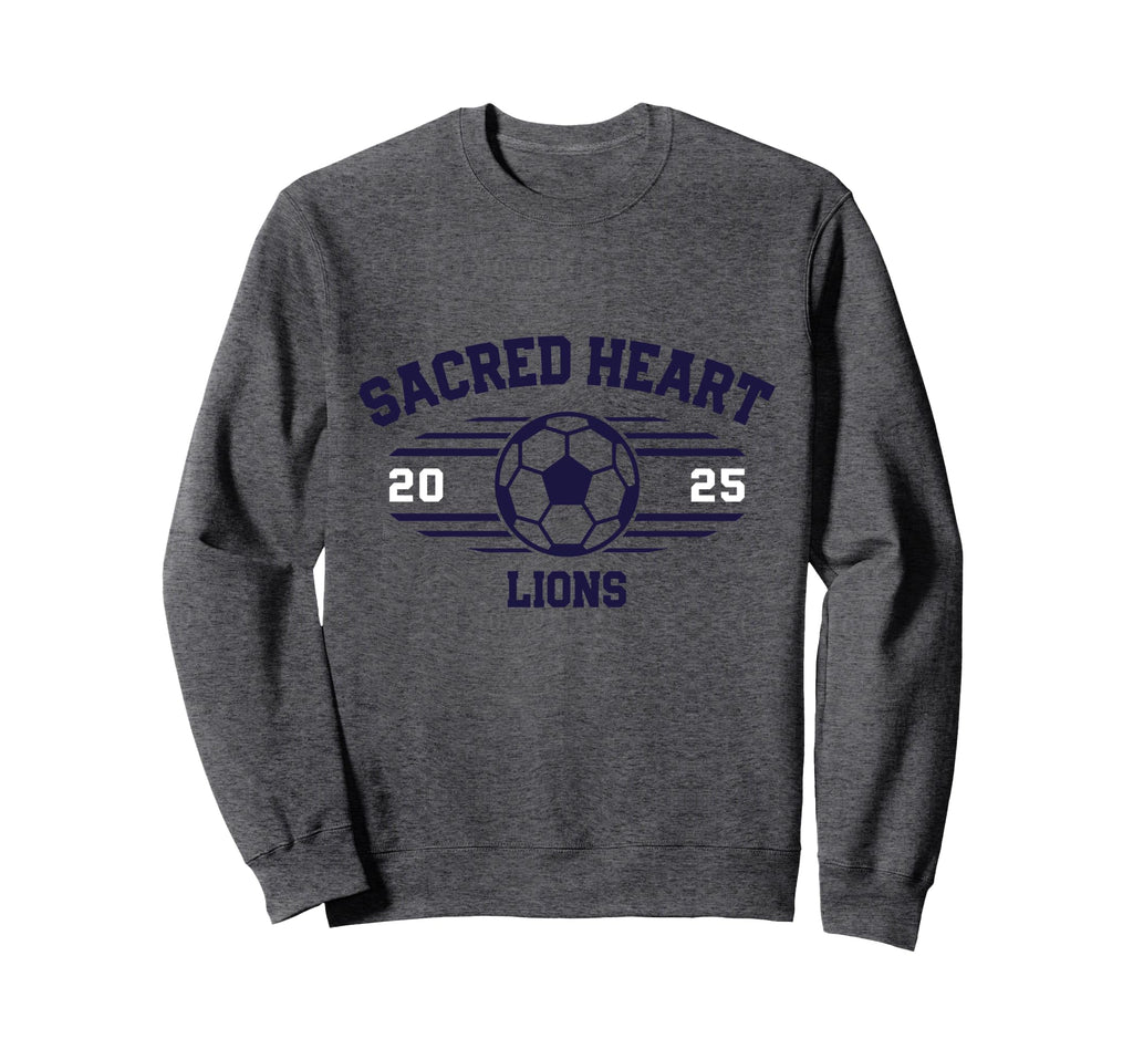Sacred Heart Lions Soccer Ball 2025 Sweatshirt - Novelty Apparel for Adults