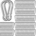 Spring Snap Hooks M5 M6 M8 M10 Carabiner Heavy Duty Carabiner Clips Galvanized Steel Quick Links Caribiniers Hammocks Hooks for Camping Hiking Outdoor Swing Pet Leash Gym