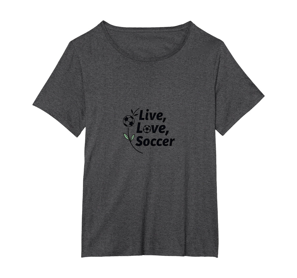 Live Love Soccer Womens Sports T-Shirt - Custom Art Print for Adults