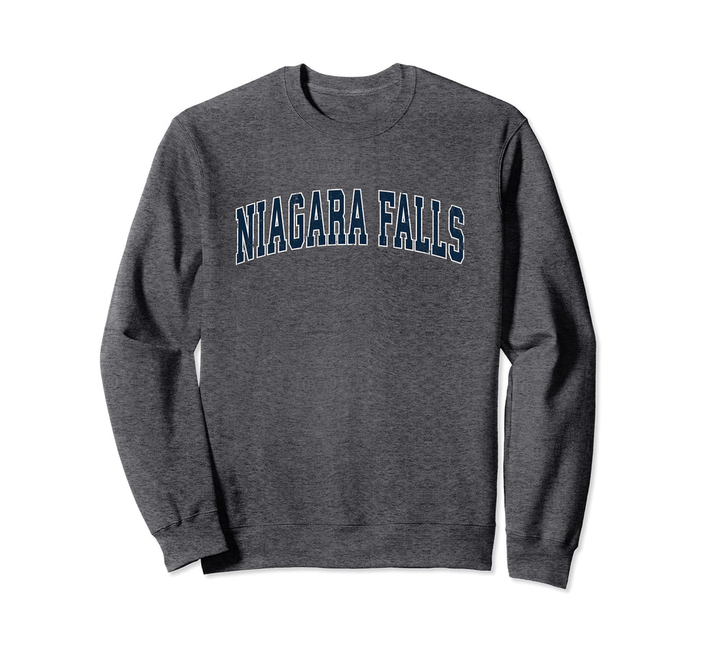 Niagara Falls New York Ny Sports Navy Sweatshirt - Custom Art Print Unisex
