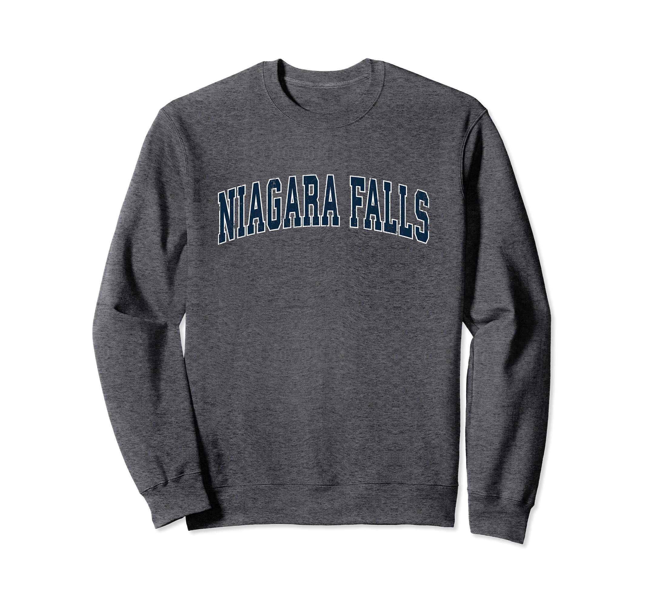Niagara Falls New York Ny Sports Navy Sweatshirt - Custom Art Print Unisex