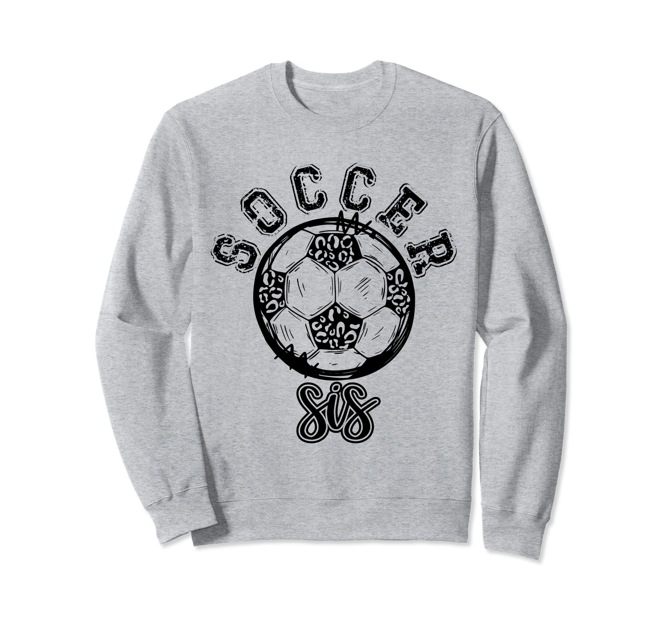Soccer Sis Leopard Cheetah Trendy Sweatshirt - Minimalist Print Unisex