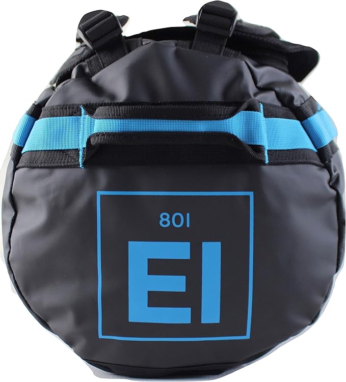 Element Equipment Trailhead Duffel Bag Shoulder Straps Waterproof Black/Blue Medium
