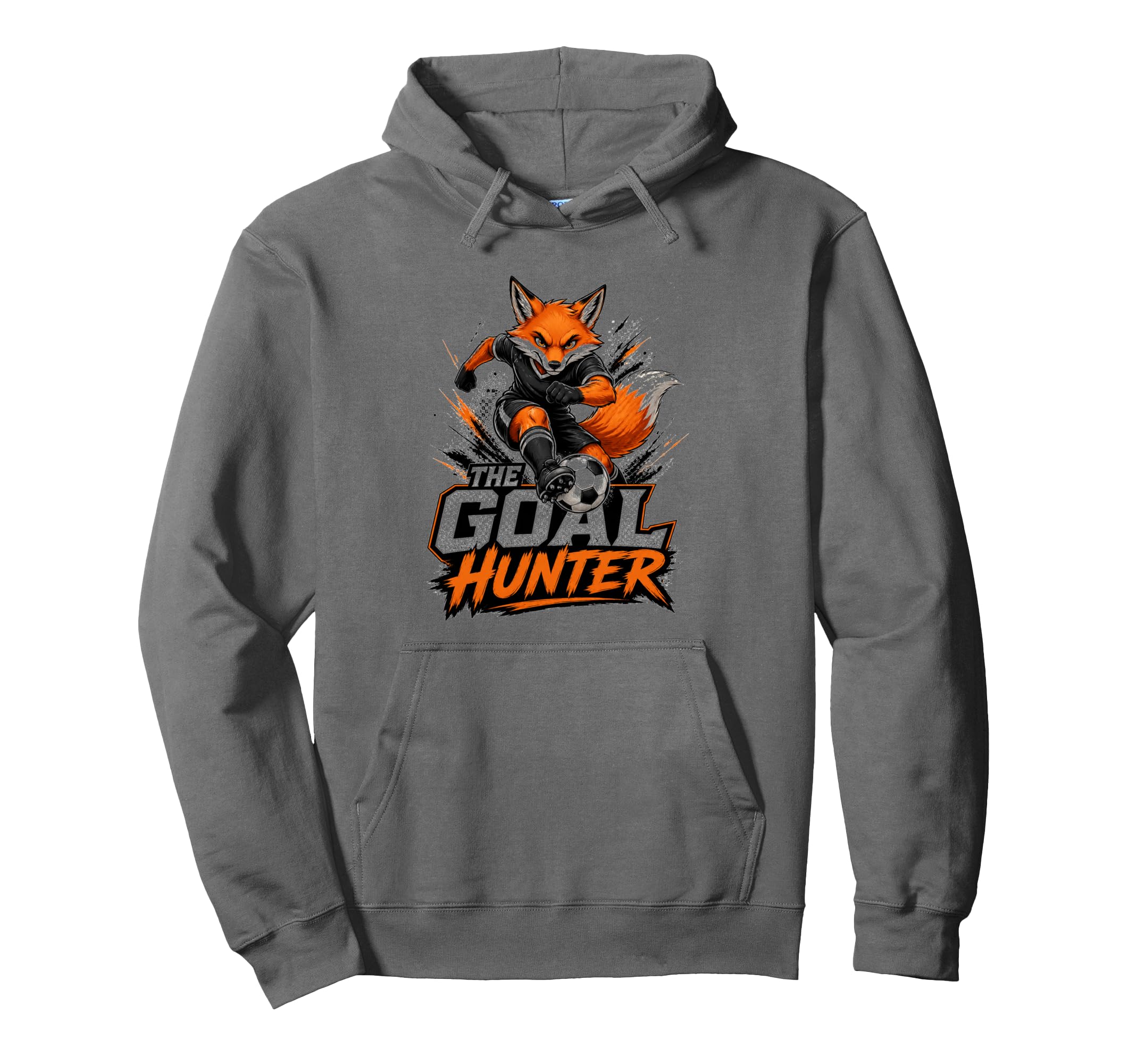 Football Collection Goal Hunter Fox Hoodie - Custom Art Print for Adults