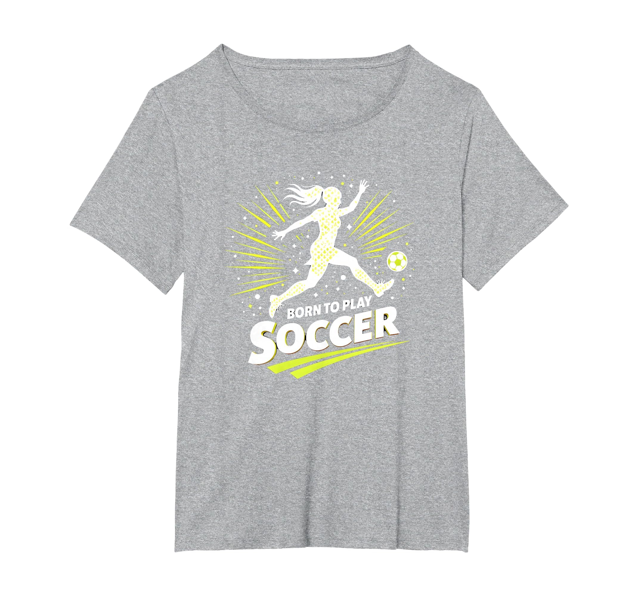 Born To Play Soccer Womens T-Shirt - Minimalist Print Men Women