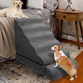 Soft Dog Stairs & Steps for High Beds 24-28 Inches Tall for Small Dogs, LitaiL Pet Stairs/Steps for Beds 28 Inches High, Non-Slip Dog Ramps for Older Cats