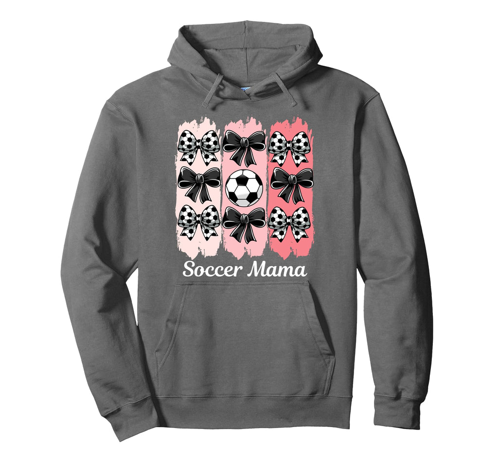Soccer Mama Coquette Bow Soccer Mom Hoodie - Fun Novelty Design Unisex