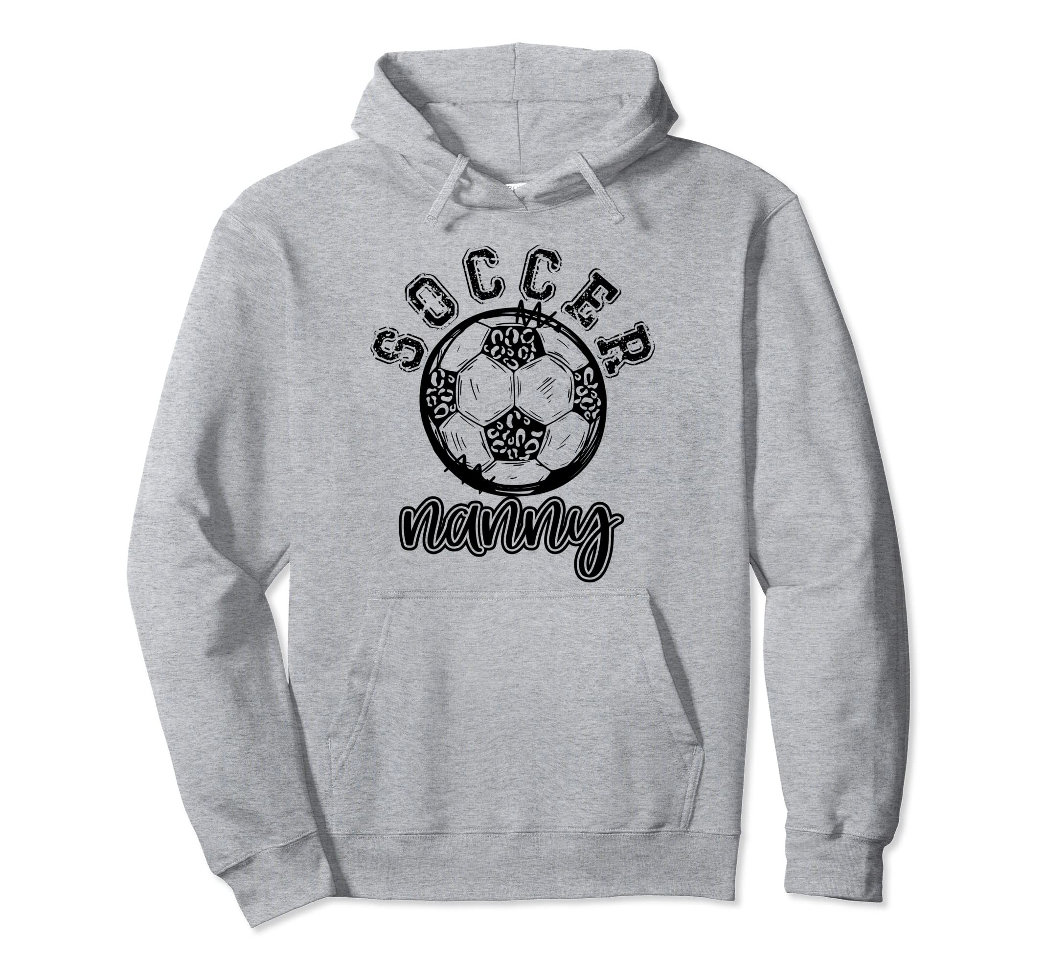Soccer Nanny Leopard Cheetah Trendy Hoodie - Aesthetic Graphic for Adults