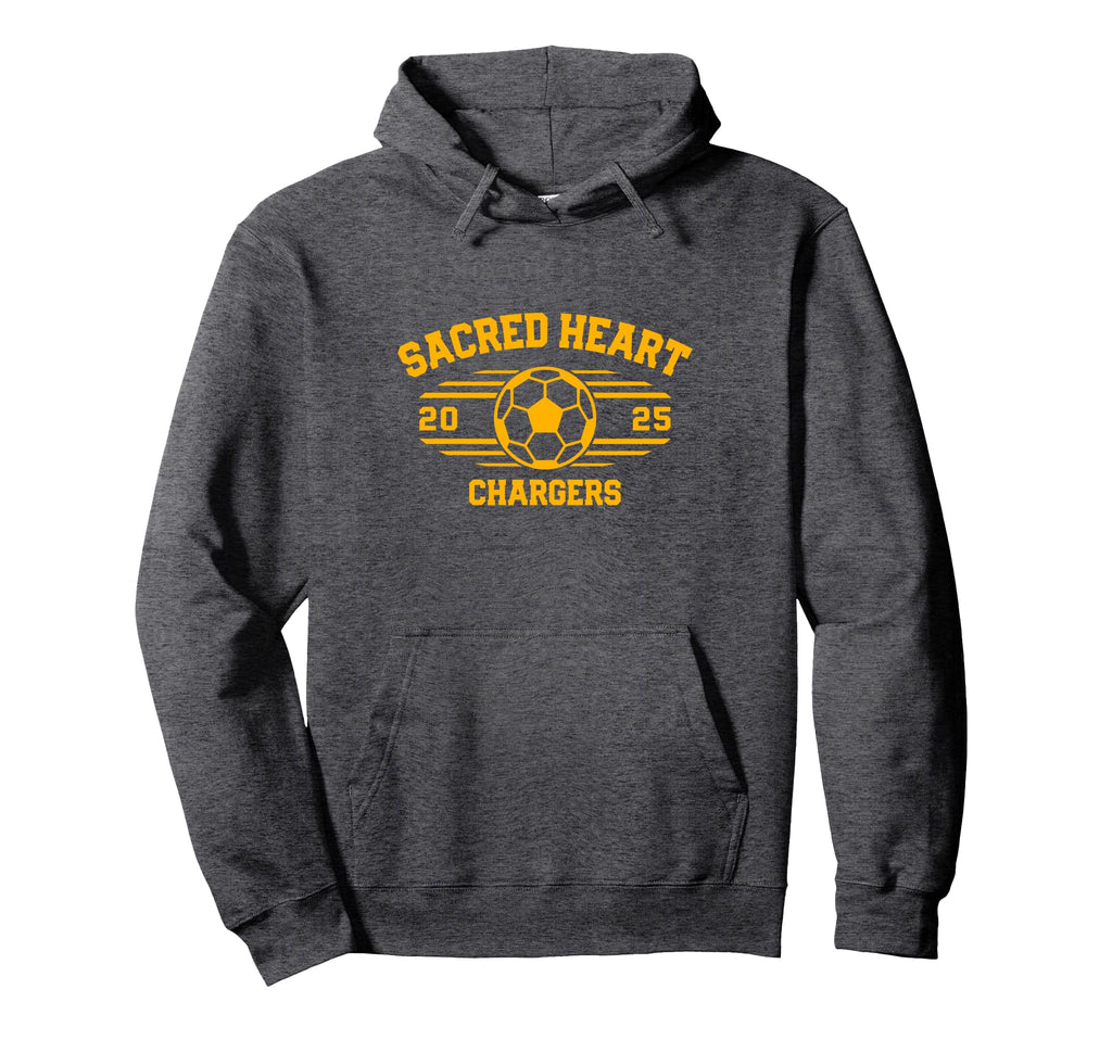 Sacred Heart Chargers Soccer Ball Hoodie - Streetwear Style for Adults