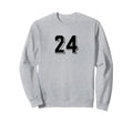 Number 24 80S 90S Soccer Team Sweatshirt - Trendy Graphic for Adults