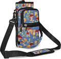 25/32/40/64oz Water Bottle Bag Holder Carrier-Insulated Crossbody Sling Case Sleeve with Strap & Pockets for Men Women Gym Cycling Travel Walking Hiking Camping