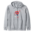 Heart Soccer Gift Sweatshirt - Unique Graphic Men Women