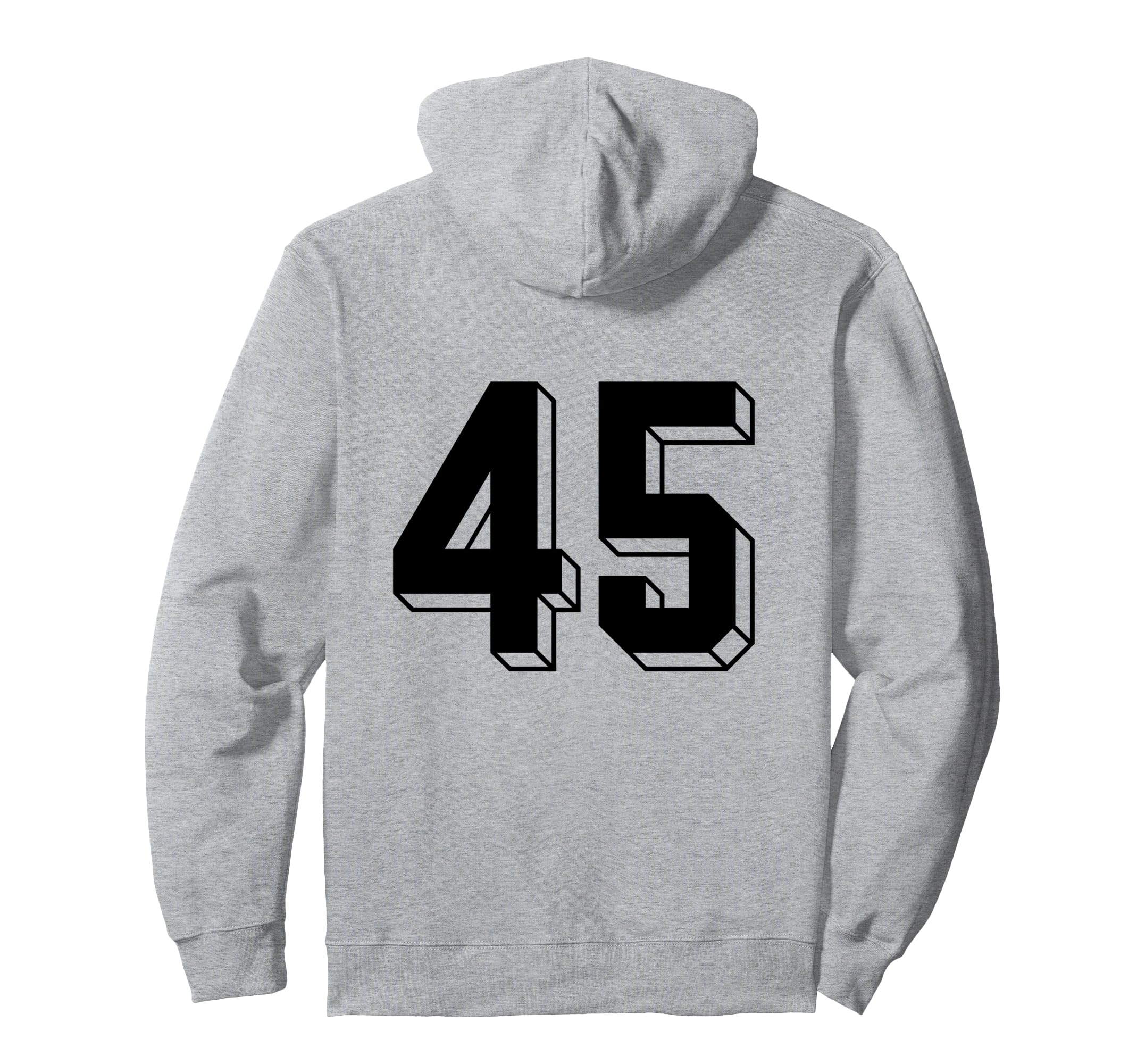 Number 45 Backside 80S 90S Team Jersey Hoodie - Custom Art Print Unisex