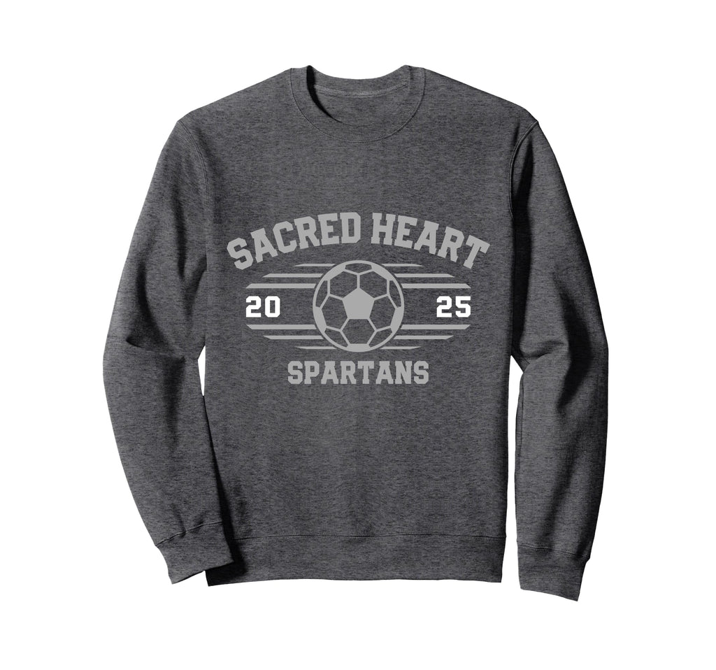 Sacred Heart Spartans Soccer Sweatshirt - Fun Novelty Design for Adults
