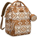 Wrangler Aztec Backpack Multifunction Baby Travel Bag with Changing Pad, Stroller Straps and Pacifier Case WG2204-91103TN