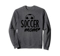 Soccer Mom Heart Script Font Sweatshirt - Novelty Apparel Men Women