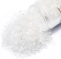 TWINKLING High Luster Crushed Glass Glitter, Broken Glass, Fire Glass Gems Chips for Fire Pit, DIY Resin Art, Epoxy Crafts, Geode Painting, Aquarium Decoration, 6-9mm(370g/13oz.) (Clear/Transparent)