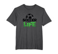 Soccer Is Life Passionate Fan Sports T-Shirt - Graphic Print Men Women