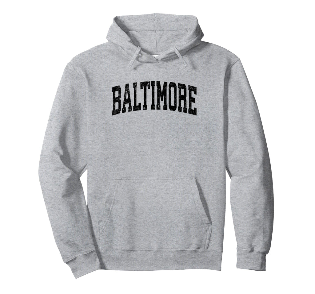Baltimore Maryland Md Athletic Sports Hoodie - Custom Art Print Unisex