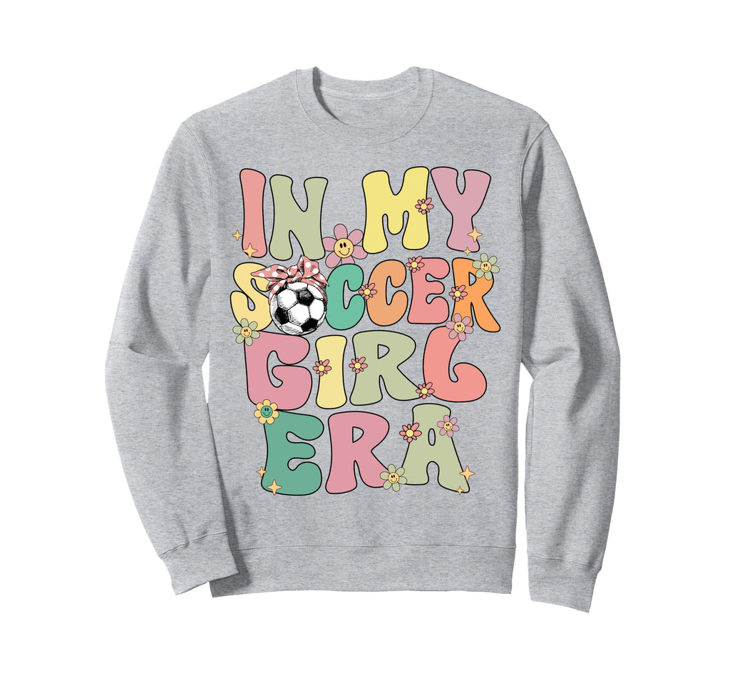 My Soccer Era Groovy Soccer Soccer Sweatshirt - Minimalist Print for Adults
