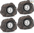 Solar Rock Lights, 4 Pack Solar Powered Waterproof LED Spotlights Decorative for Outdoor Garden, Pathway, Walkway, Yard, Landscape, Patio