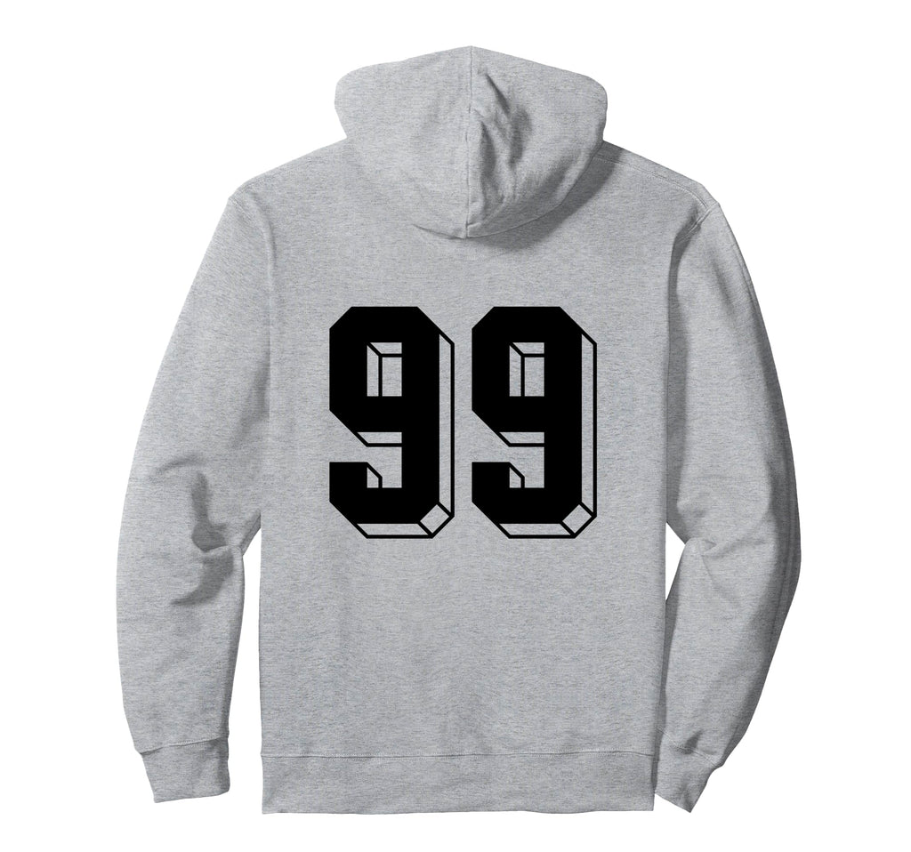 Number 99 Backside 80S 90S Team Hoodie - Streetwear Style for Adults