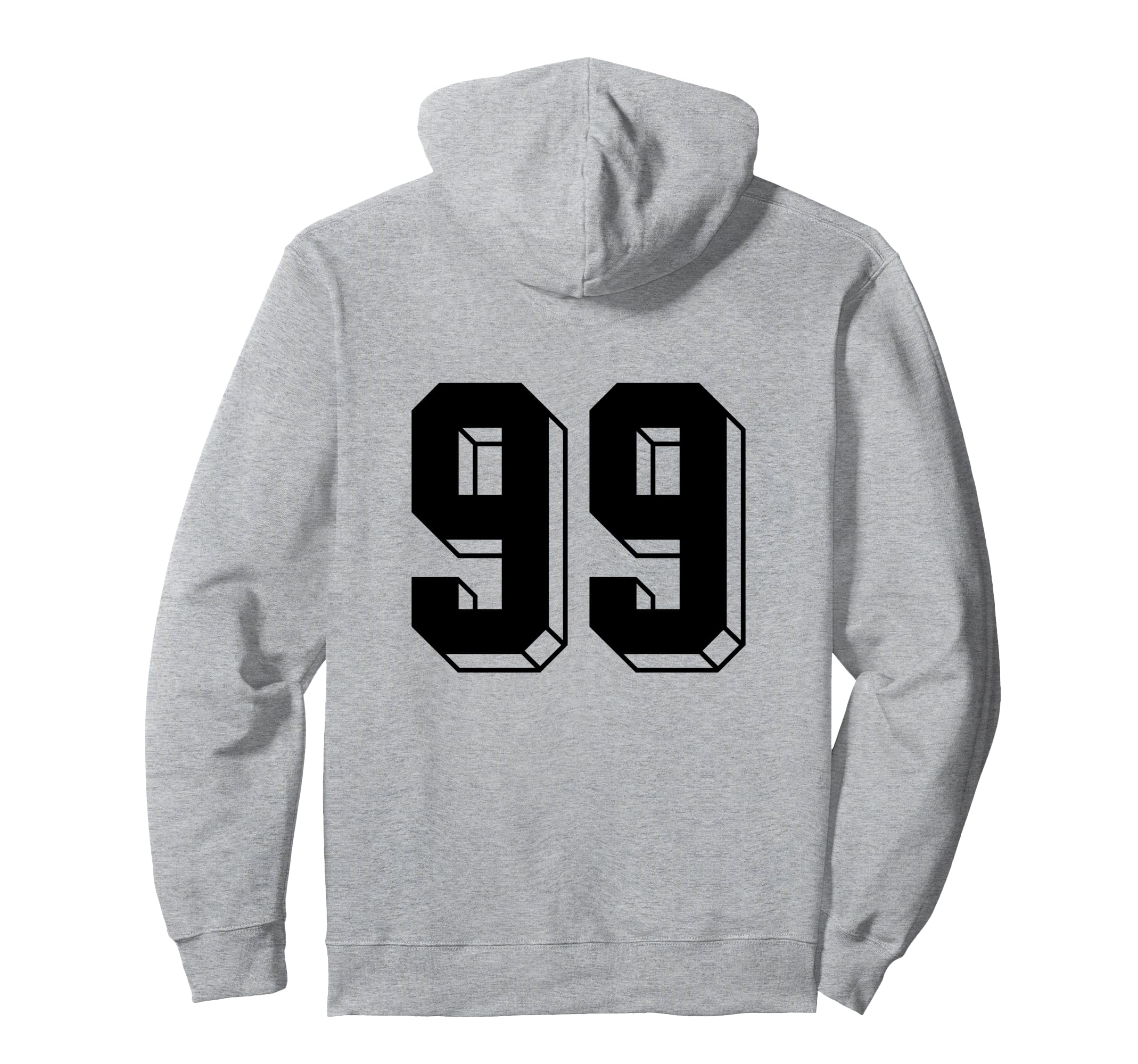 Number 99 Backside 80S 90S Team Hoodie - Streetwear Style for Adults