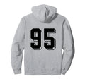 Number 95 Backside 80S 90S Team Hoodie - Streetwear Style for Adults