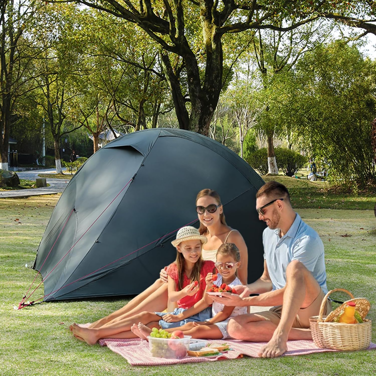 Umbrauto 4 Person Ultralight Camping Tent Waterproof 3-Season Dome Tent for Hiking, Backpacking & Outdoor Adventure