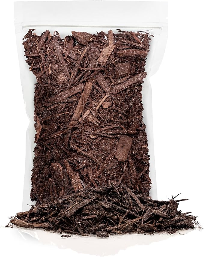 Brown Mulch - Protect Your Plants with a Sustainable Ground Cover - 4 QUARTS