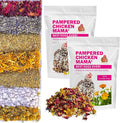 Pampered Chicken Mama Best Eggs Ever! Nesting Herbs for Chickens (2 Pounds Total) for Chicken Nesting Boxes Calcium Supplement for Chickens | Chicken Feed Supplies, Hen Treats for Coops (2 Bags)