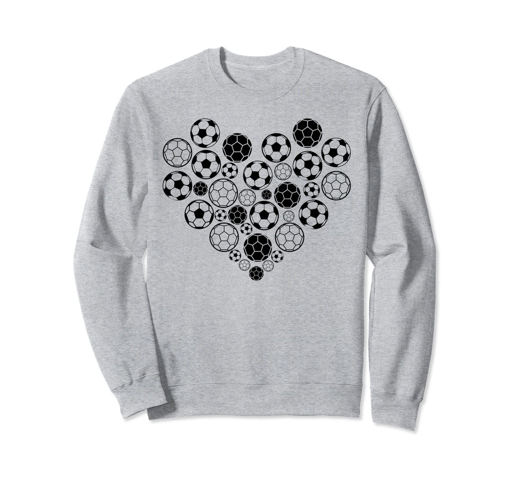 Soccer Heart Soccer Player Soccer Sweatshirt - Minimalist Print for Adults