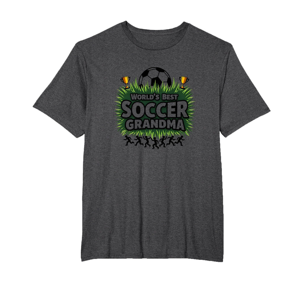 Worlds Best Soccer Grandma Champion T-Shirt - Casual Everyday Wear Unisex