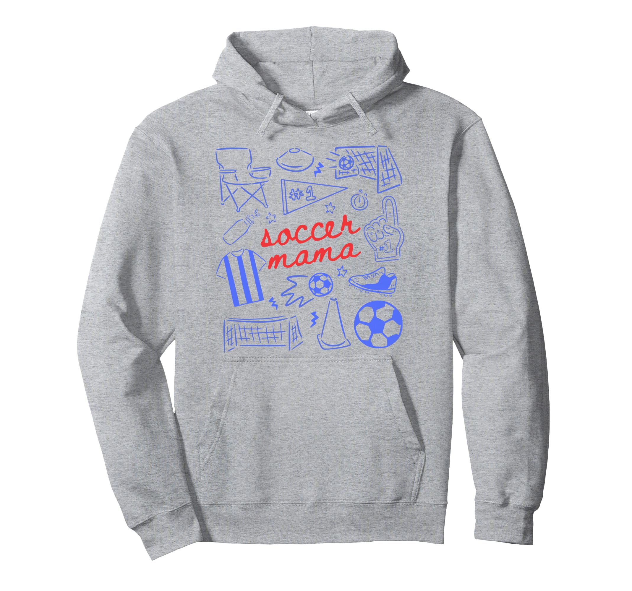 Soccer Mama Mothers Day Game Day Hoodie - Streetwear Style for Adults