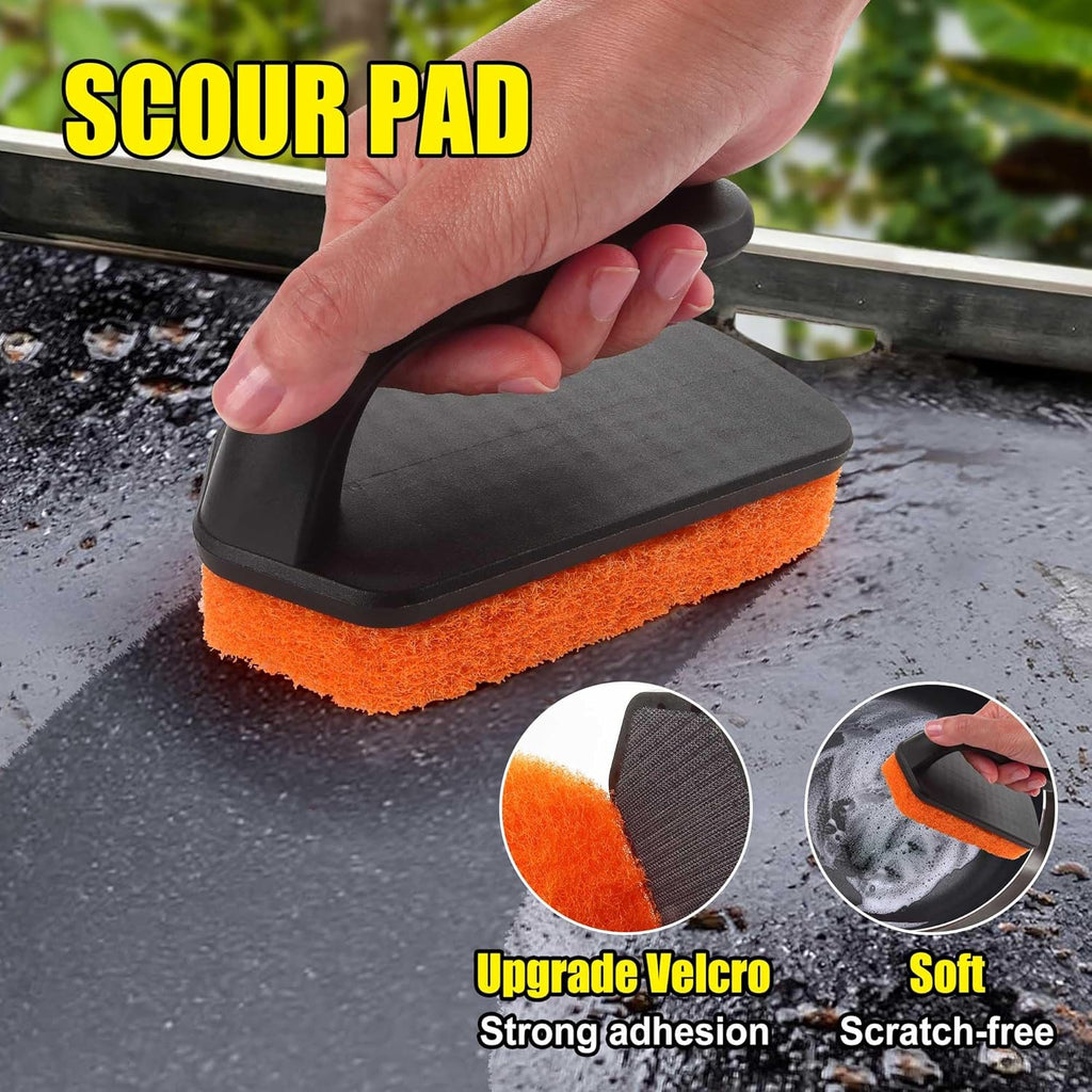 GRILLART Griddle Cleaning Kit for Blackstone, Replacment Scouring Pads(Scour Pads 4PCS)
